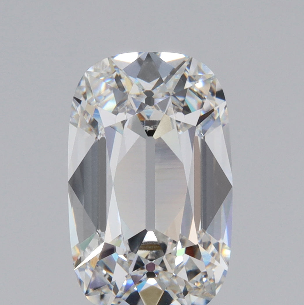 3.10ct | F/VVS2 Cushion Shape Old Mine Cut Lab Diamond (IGI)-LITHOS Diamond