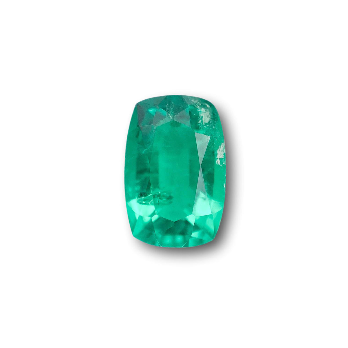 1.56ct | Brilliant Cut Cushion Shape Lab Emerald
