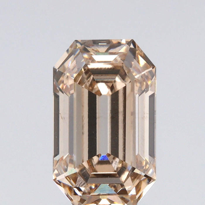 2.64ct | N/VS1 Champagne Antique Octagon Shape Step Cut Lab Diamond (IGI)