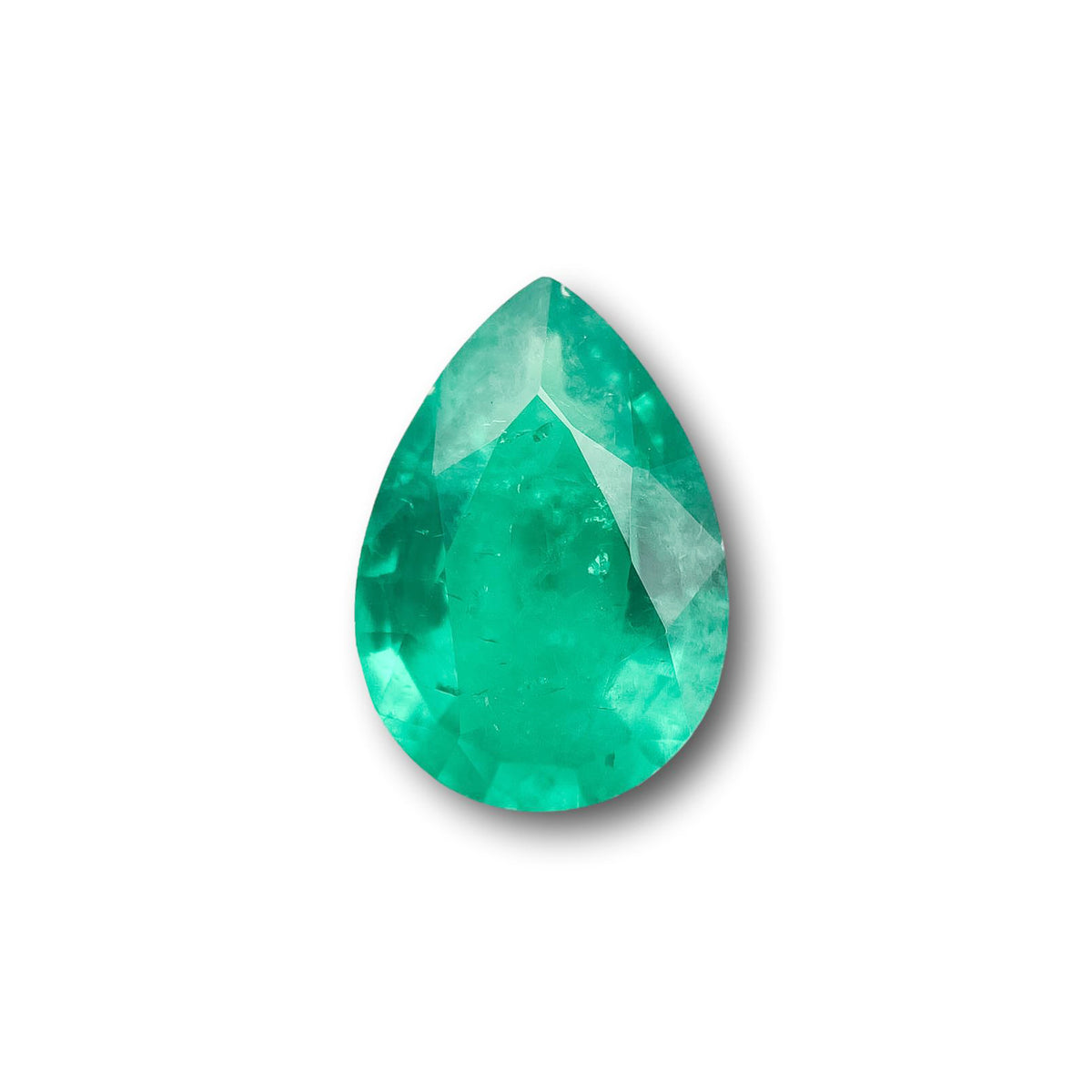 3.00ct | Brilliant Cut Pear Shape Lab Emerald