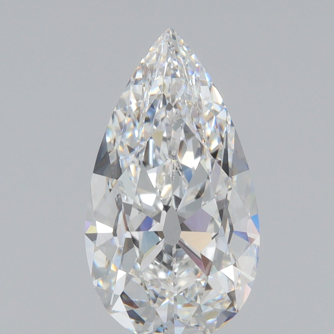 2.51ct | E/VS1 Pear Shape Old Mine Cut Lab Diamond (IGI)