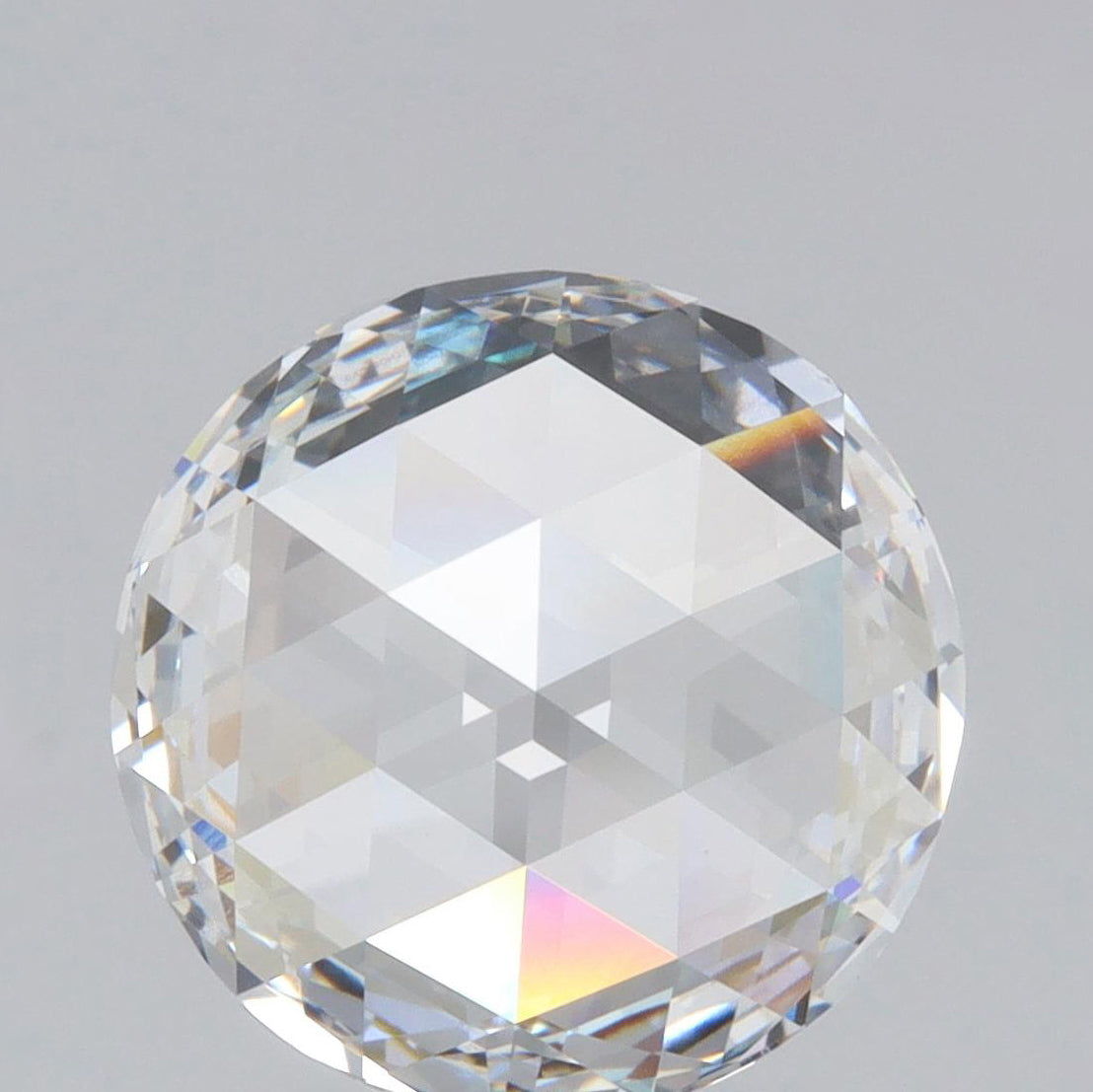 2.21ct | F/VVS2 Round Shape Rose Cut Cut Lab Diamond (IGI)