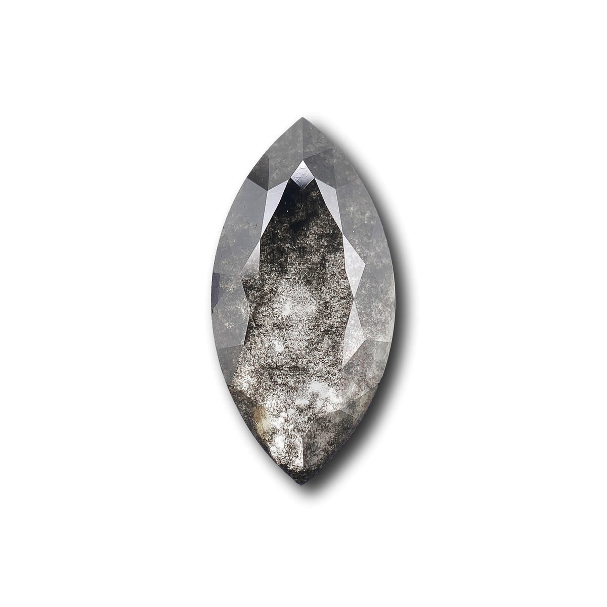 1.55ct | Salt & Pepper Marquise Shape Rose Cut Lab Diamond