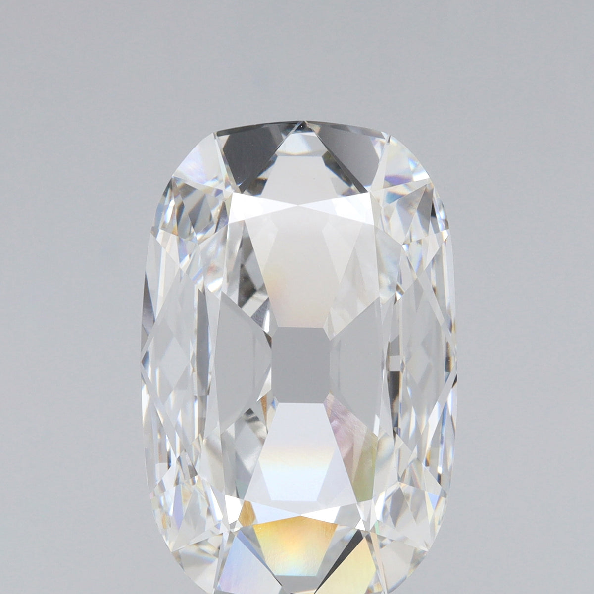 7.04ct | F/VVS2 Antique Cushion Shape Old Mine Cut Lab Diamond (IGI)