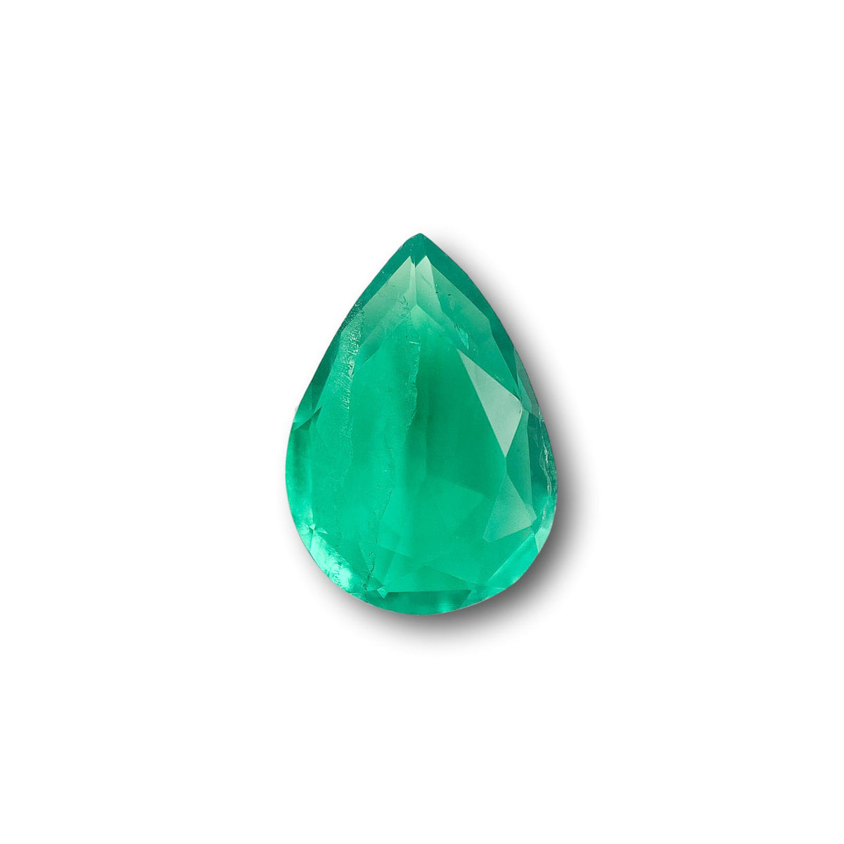 2.26ct | Brilliant Cut Pear Shape Lab Emerald