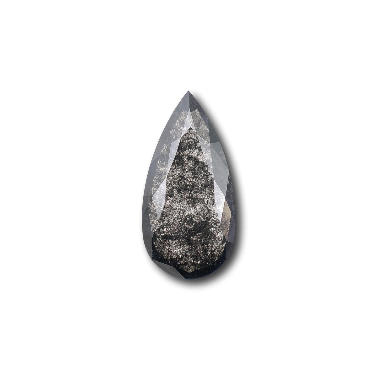 1.93ct | Salt & Pepper Pear Shape Rose Cut Lab Diamond (Copy)