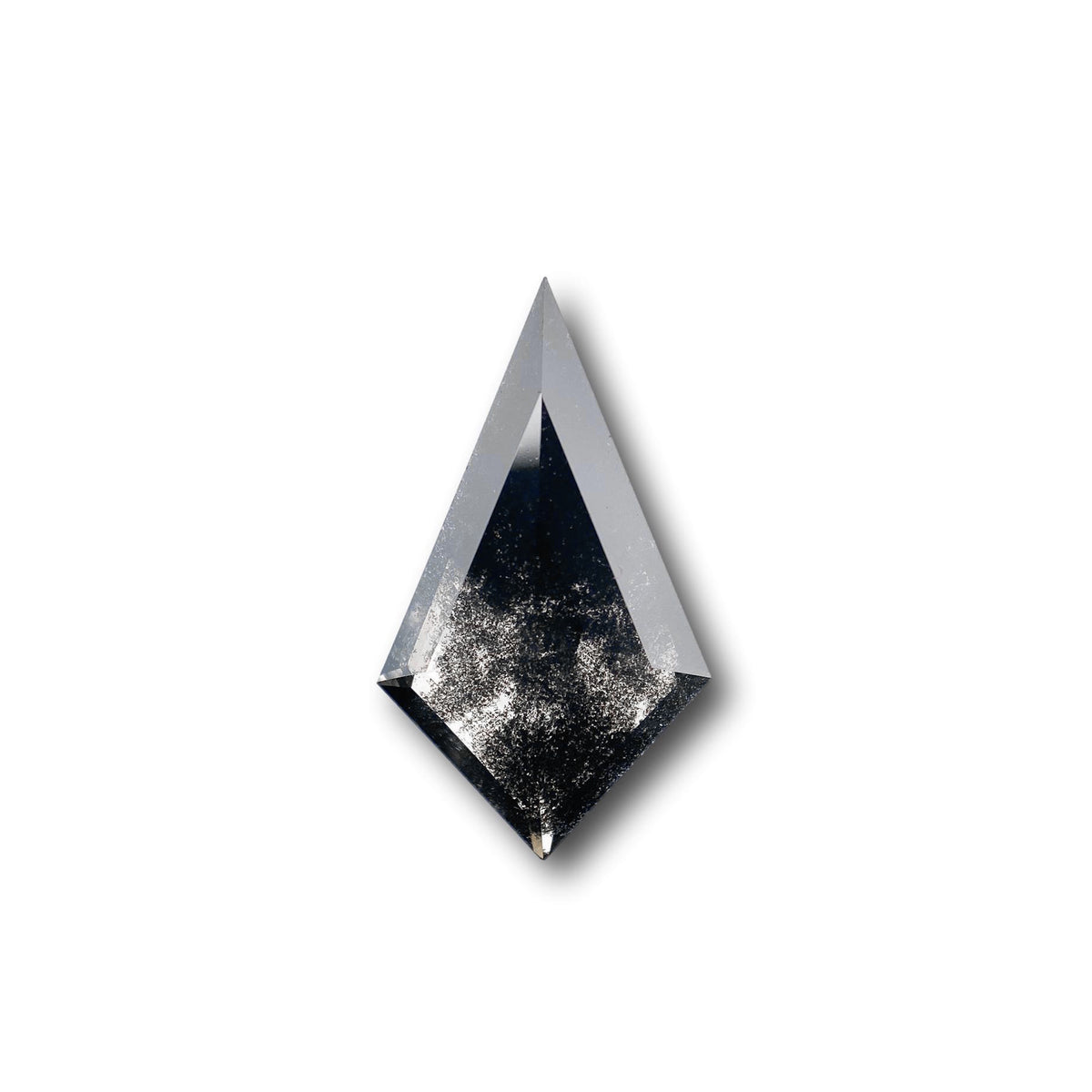 1.80ct | Salt &amp; Pepper Kite Shape Step Cut Lab Diamond
