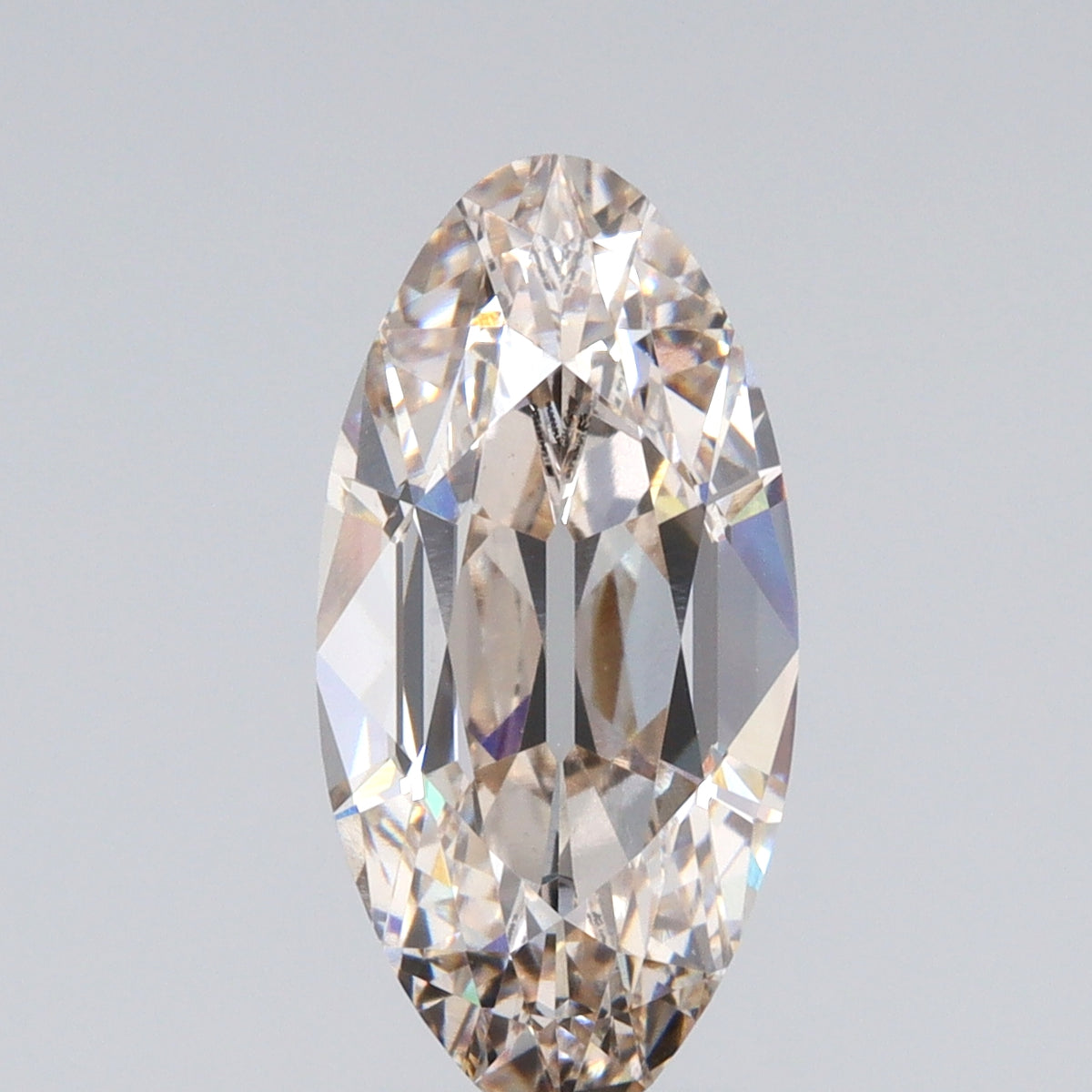 3.02ct | J/VS1 Champagne Oval Shape Old Mine Cut Lab Diamond (IGI)-LITHOS Diamond