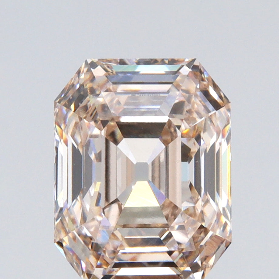 2.90ct | K/VS1 Champagne Octagon Shape Step Cut Lab Diamond (IGI)-LITHOS Diamond