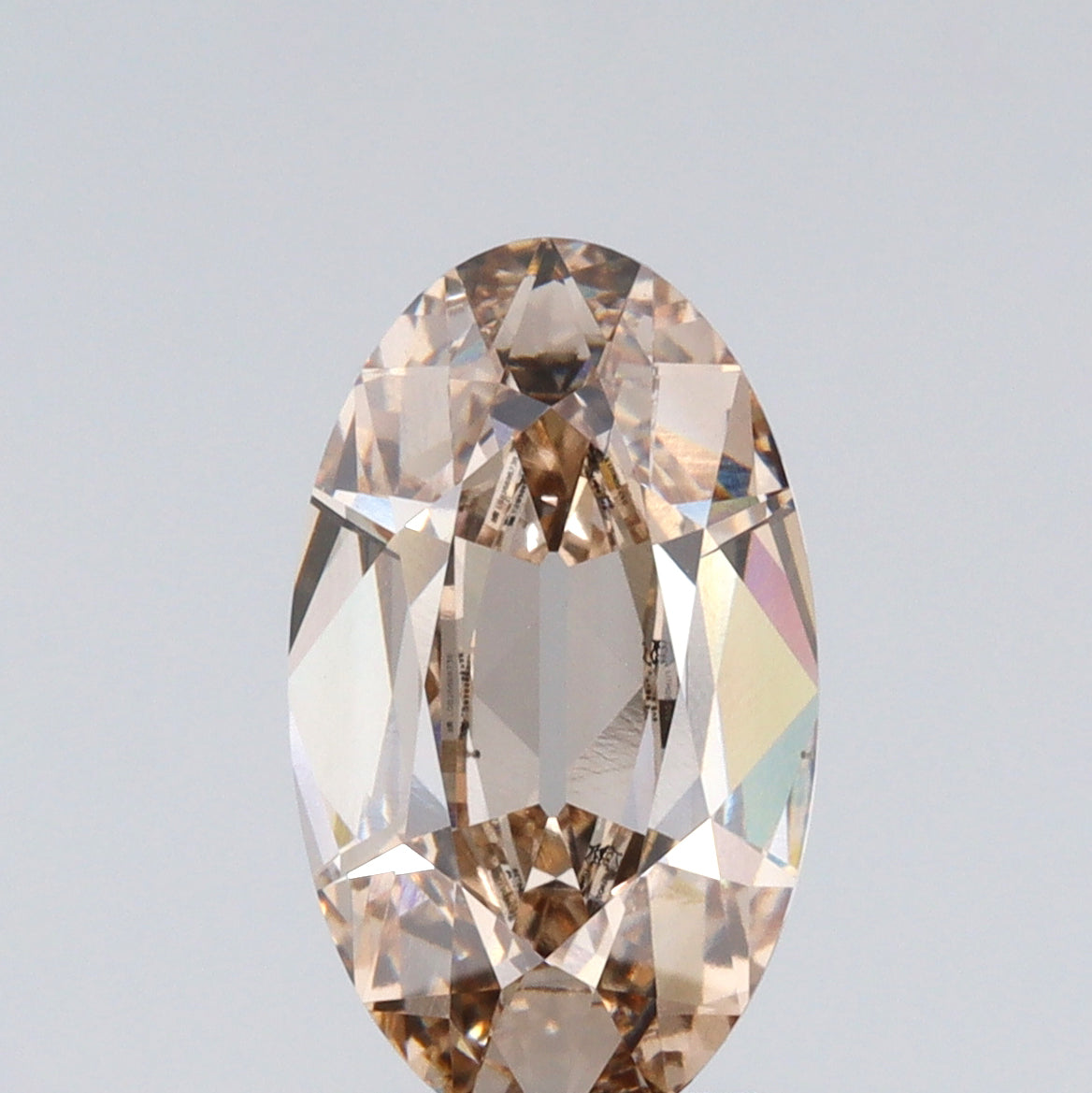 2.51ct | M/VS1 Champagne Oval Shape Old Mine Cut Lab Diamond (IGI)-LITHOS Diamond