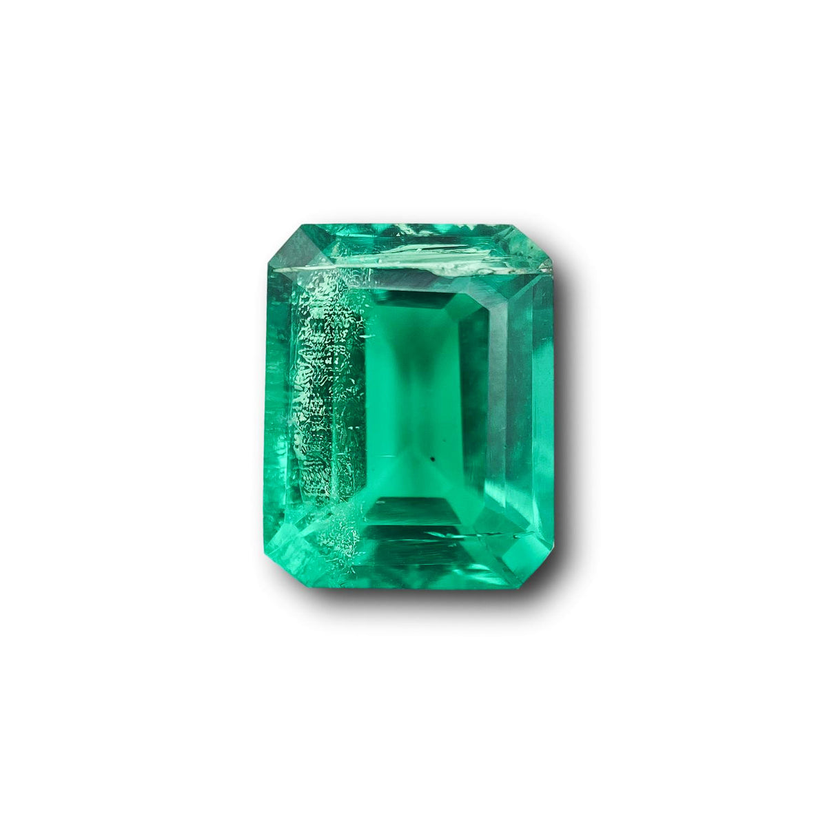 3.19ct | Step Cut Emerald Shape Lab Emerald