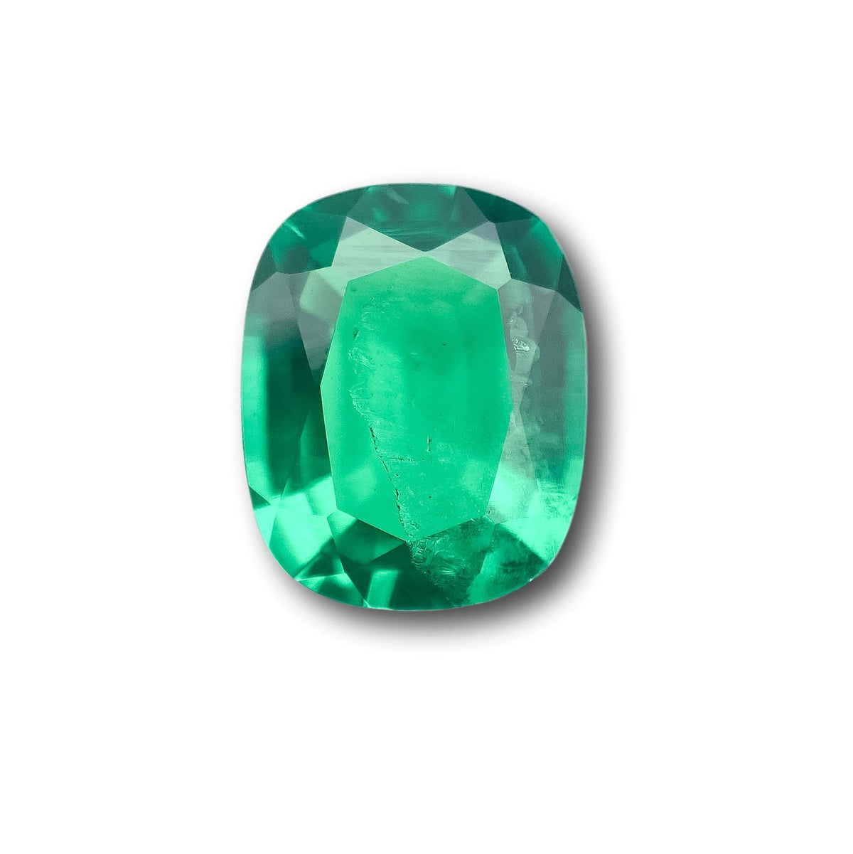 3.65ct | Brilliant Cut Cushion Shape Lab Emerald