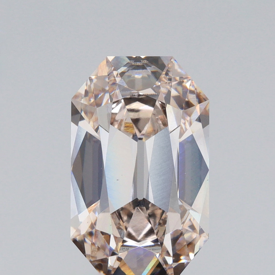 3.08ct | K/VS1 Champagne Octagon Shape Old Mine Cut Lab Diamond (IGI)-LITHOS Diamond