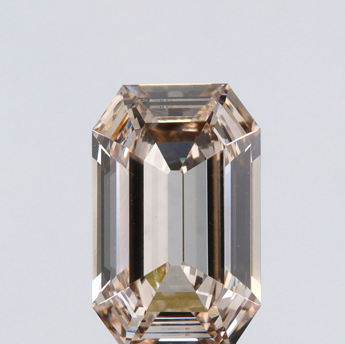 2.94ct | N/VS1 Champagne Antique Octagon Shape Step Cut Lab Diamond (IGI)-LITHOS Diamond