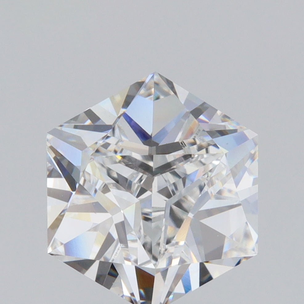 3.05ct | E/VS1 Hexagon Shape Brilliant Cut Lab Diamond (IGI)