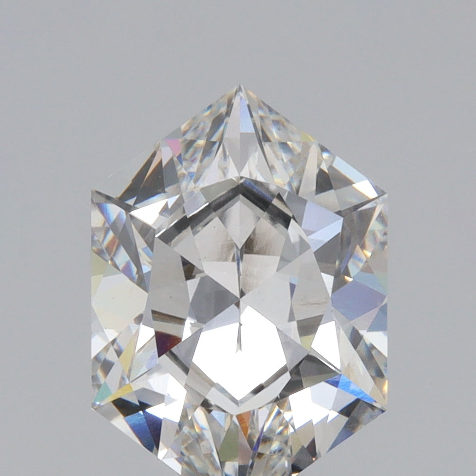 2.49ct | F/VS2 Hexagon Shape Brilliant Cut Lab Diamond (IGI)-LITHOS Diamond