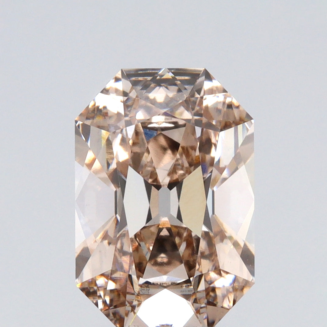 2.85ct | M/VS1 Champagne Octagon Shape Old Mine Cut Lab Diamond (IGI)-LITHOS Diamond
