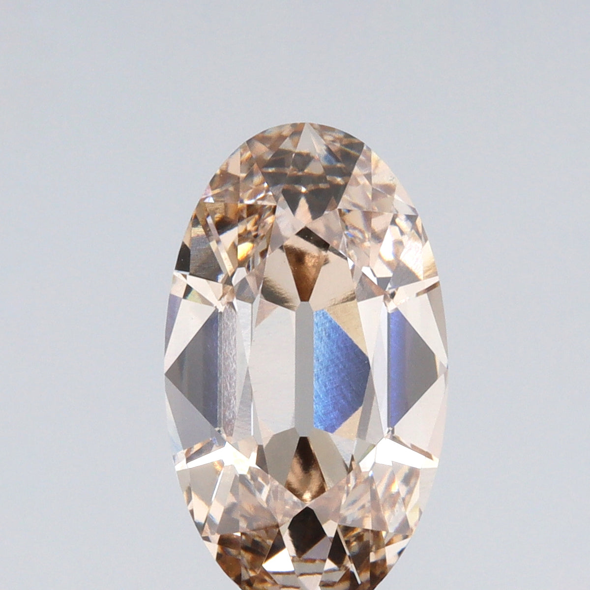 3.46ct | Q-R/VS1 Oval Shape Old Mine Cut Lab Diamond (IGI)