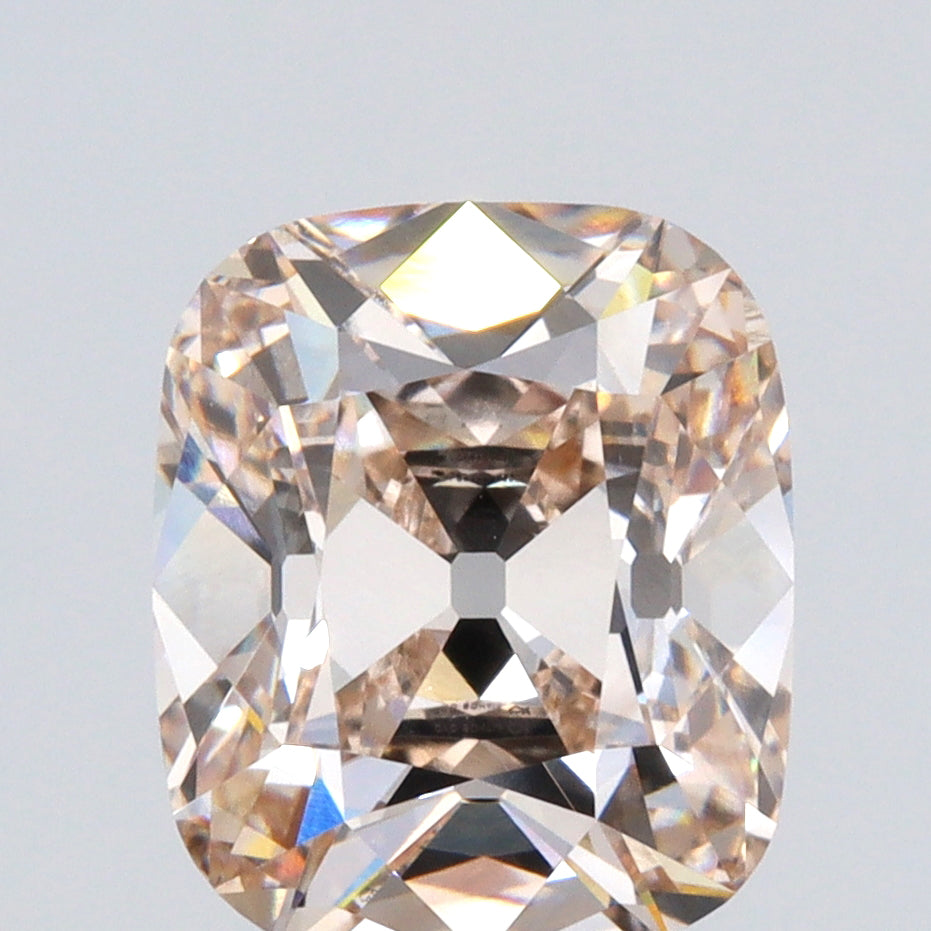 3.03ct | M/VVS2 Champagne Cushion Shape Old Mine Cut Lab Diamond (IGI)-LITHOS Diamond