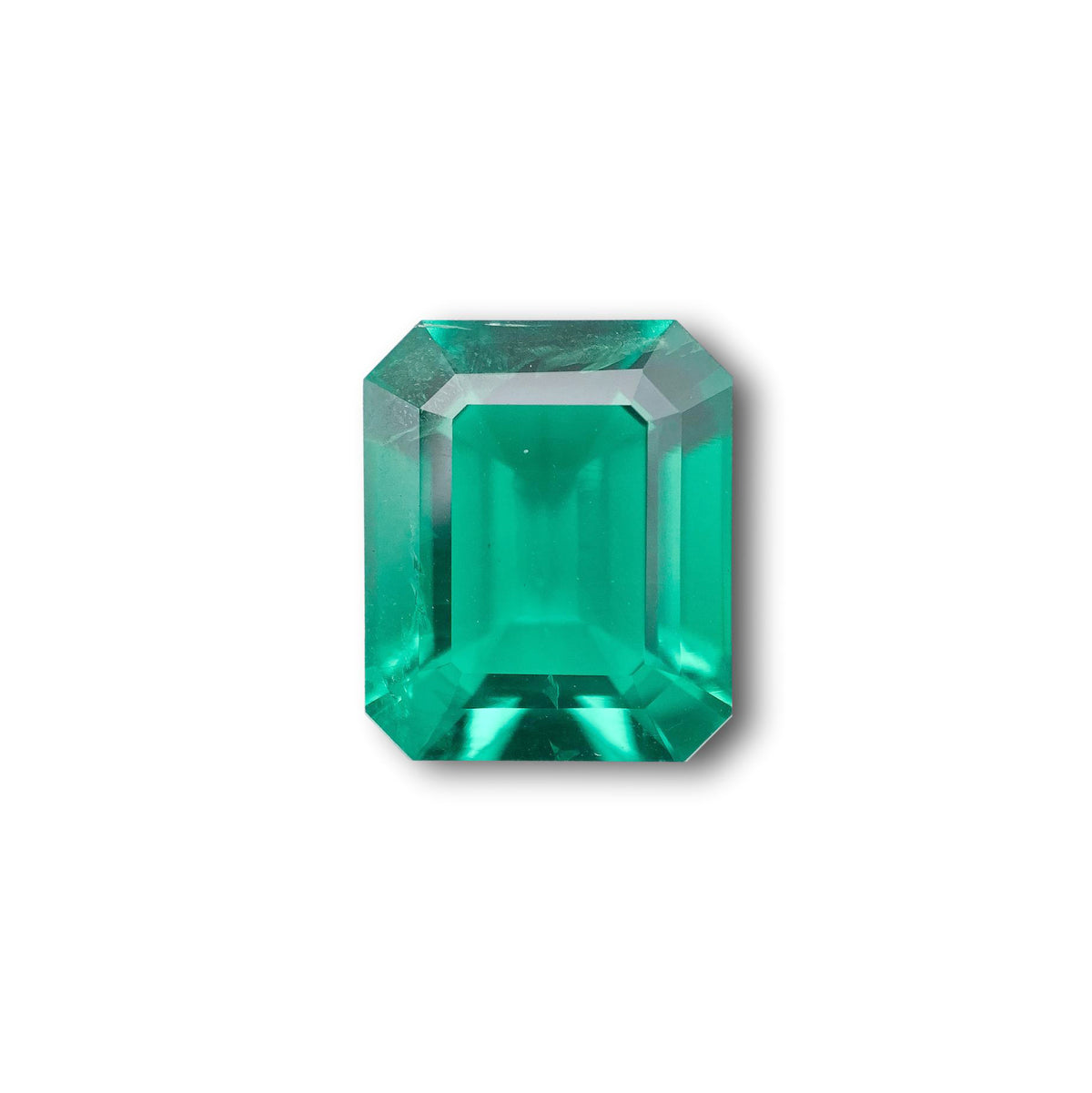 4.26ct | Step Cut Emerald Shape Lab Emerald