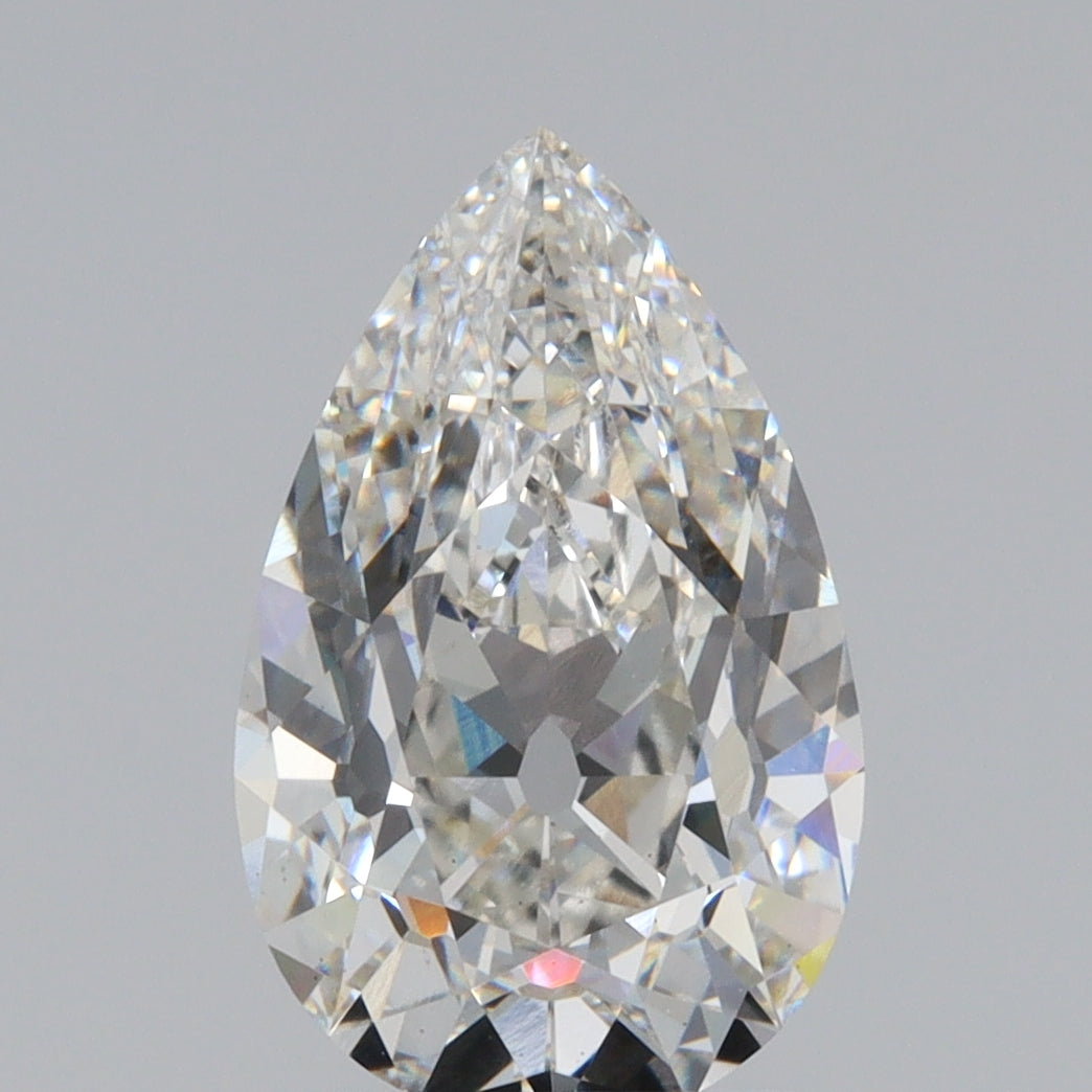 2.80ct | G/VS2 Pear Shape Old Mine Cut Lab Diamond (IGI)
