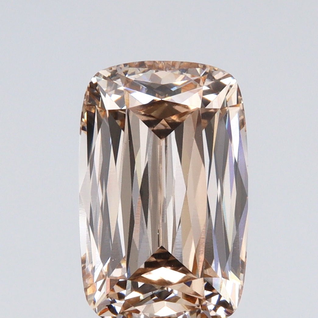 3.31ct | Y-Z/VVS2 Champagne Cushion Shape Lattice Cut Lab Diamond (IGI)-LITHOS Diamond