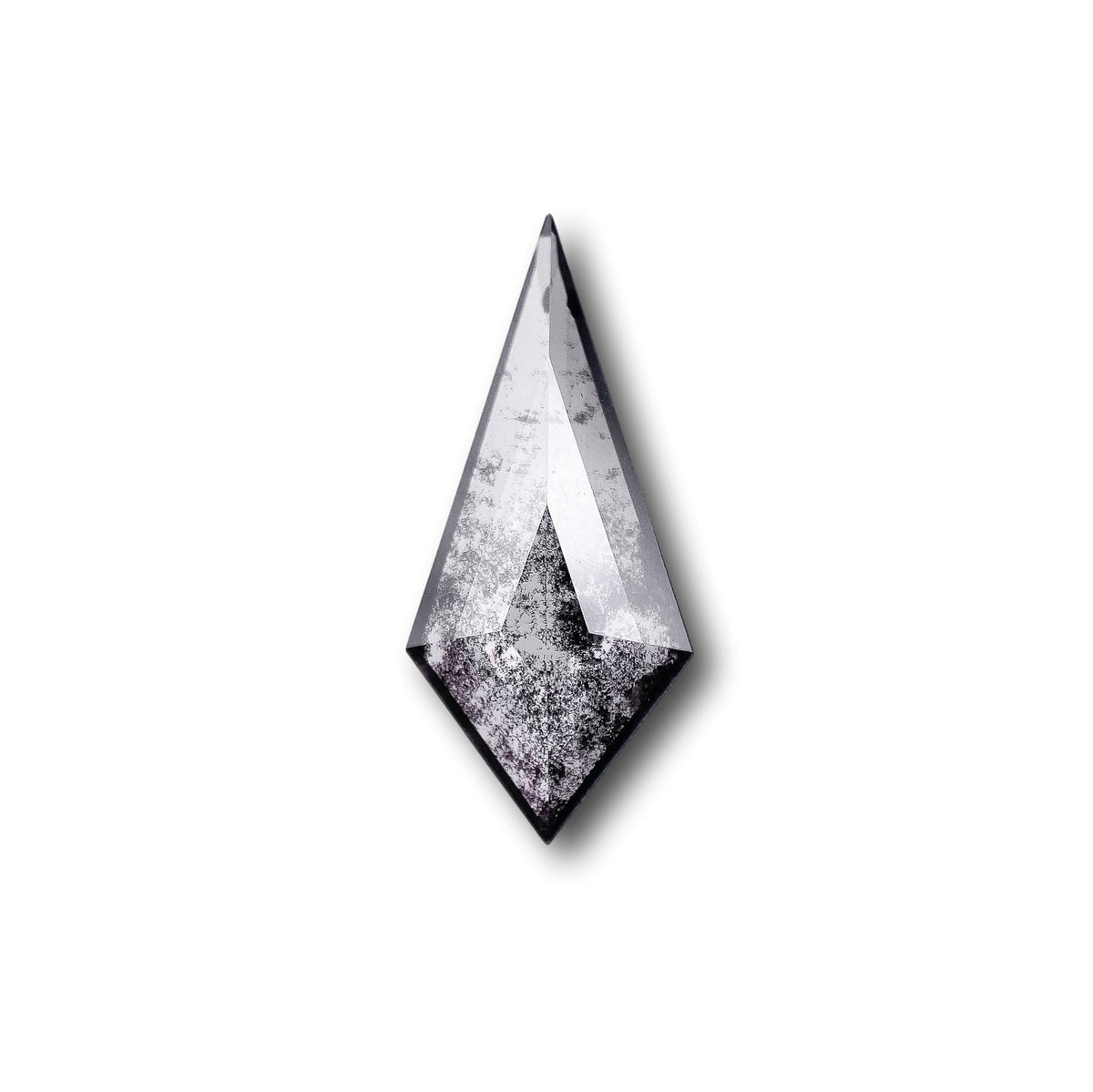1.39ct | Salt & Pepper Kite Shape Step Cut Lab Diamond
