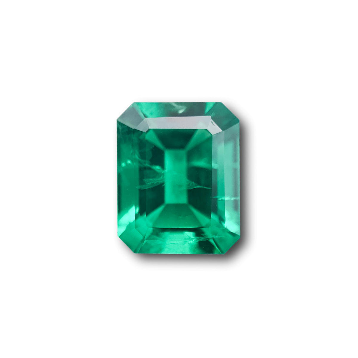 4.48ct | Step Cut Emerald Shape Lab Emerald