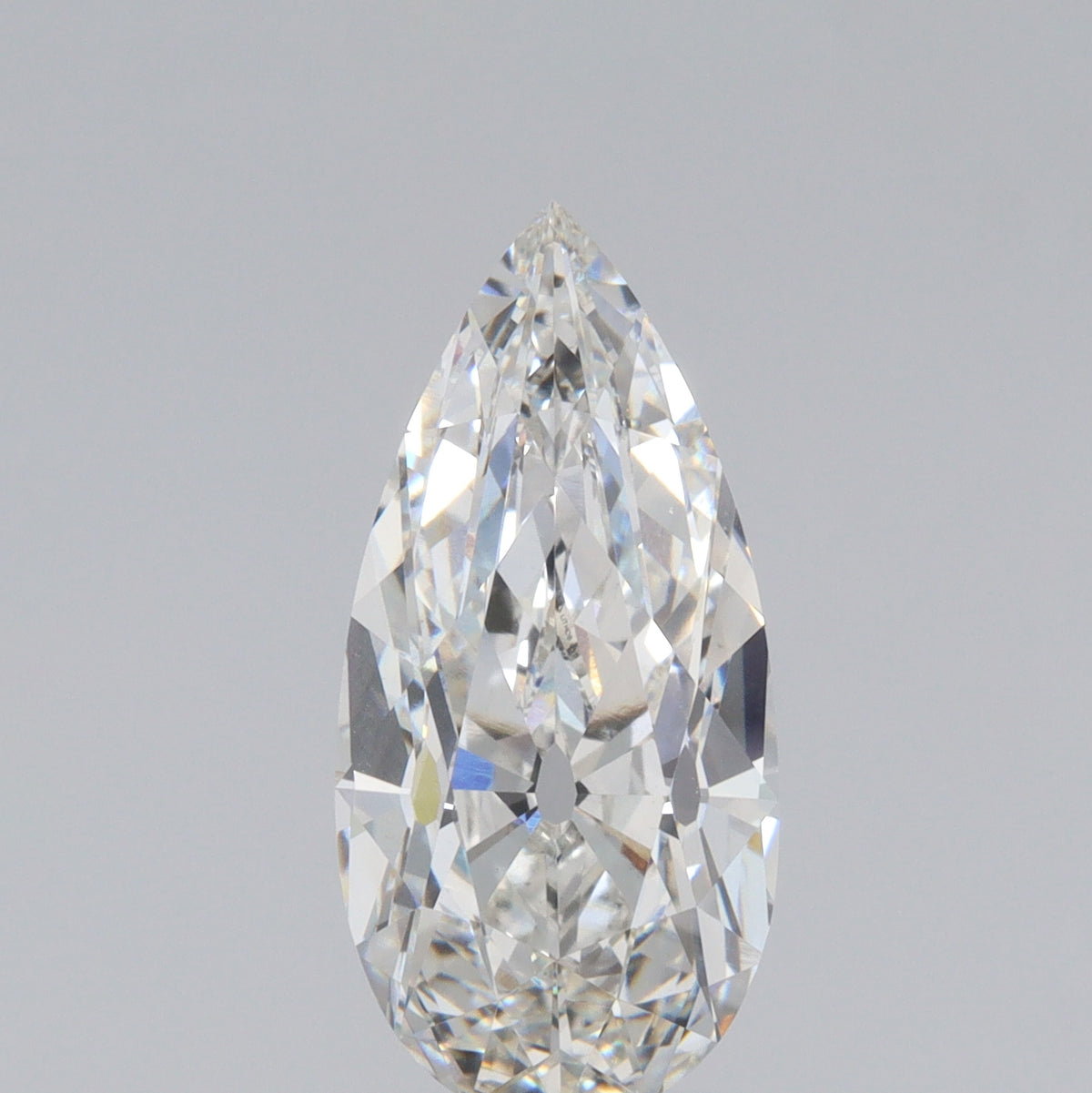 3.34ct | F/VS1 Pear Shape Old Mine Cut Lab Diamond (IGI)