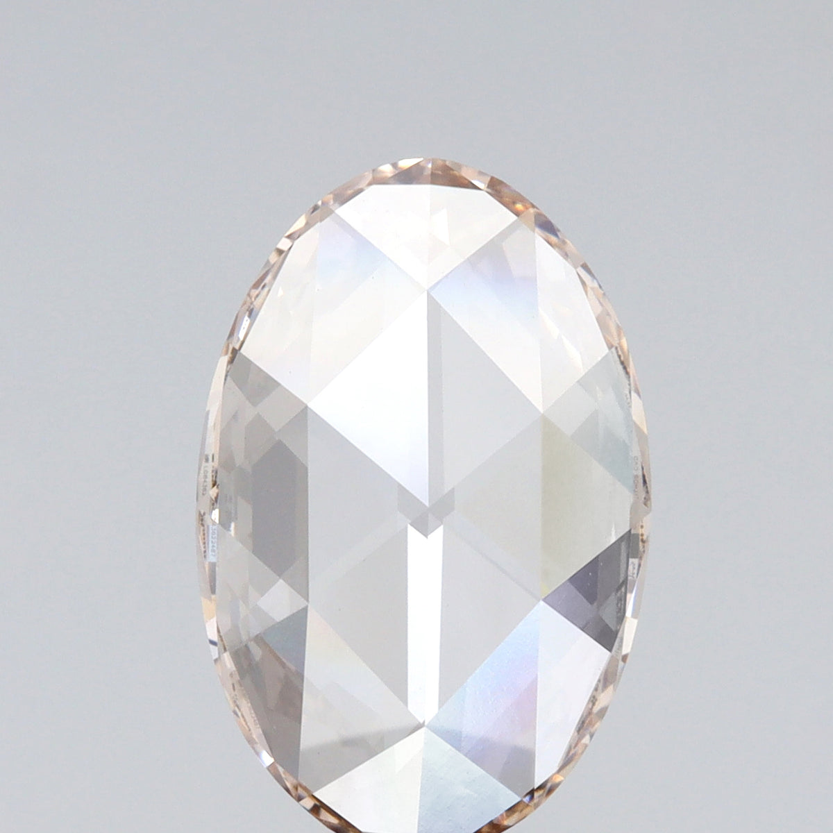 2.91ct | O-P/VVS2 Champagne Oval Shape Rose Cut Lab Diamond (IGI)-LITHOS Diamond
