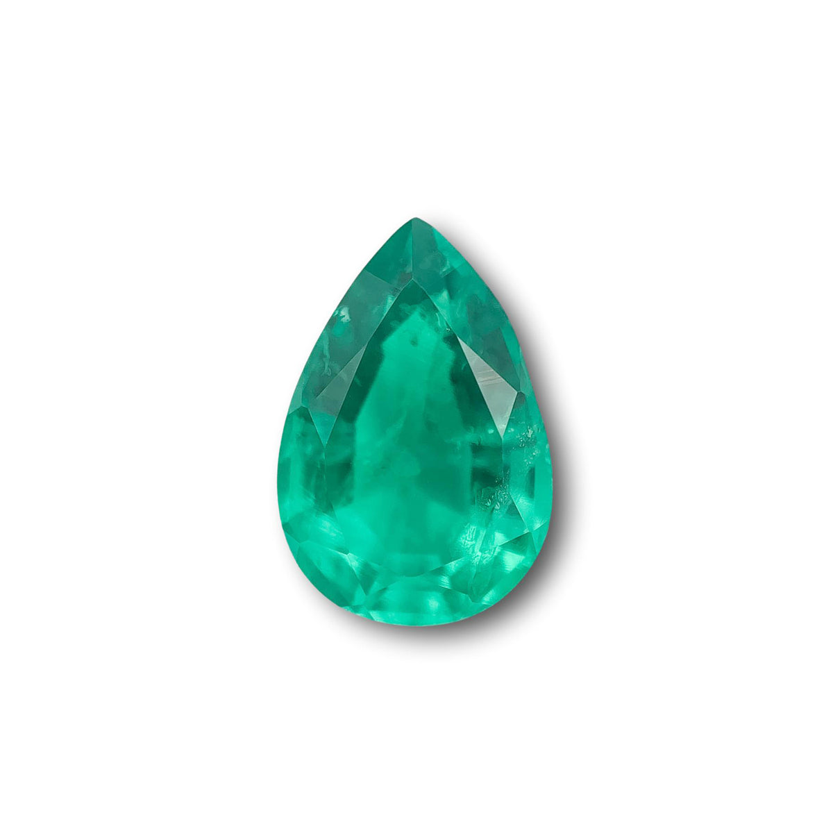 5.48ct | Brilliant Cut Pear Shape Lab Emerald