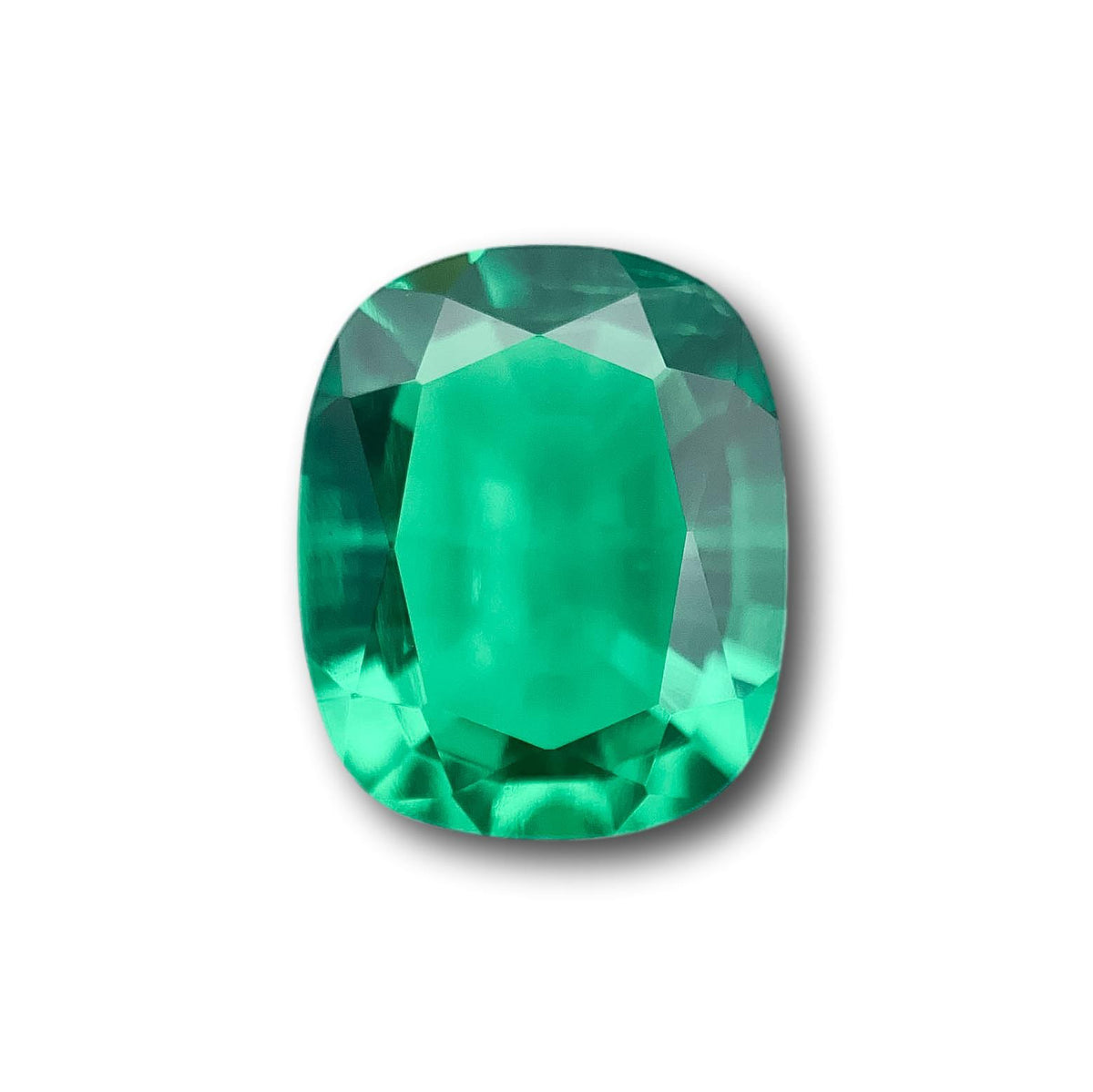4.86ct | Brilliant Cut Cushion Shape Lab Emerald