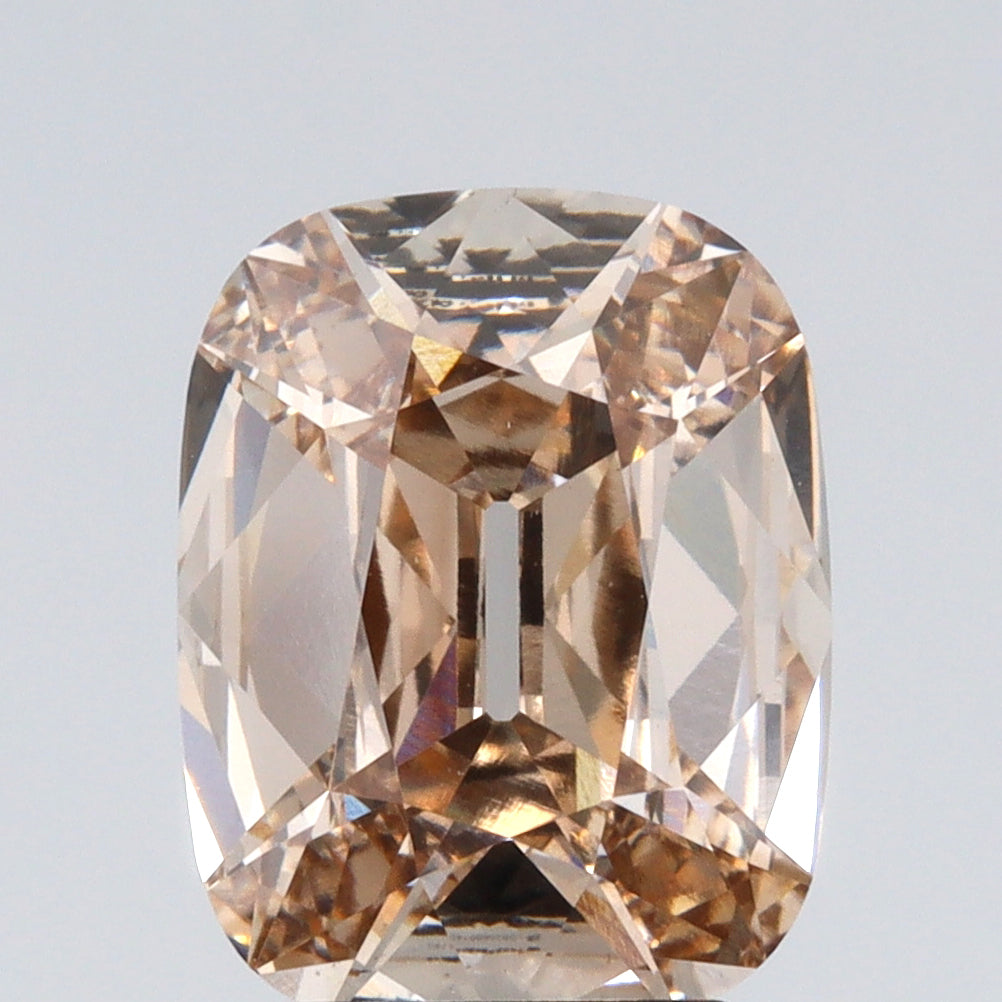 2.87ct | M/VS1 Cushion Champagne Shape Old Mine Cut Lab Diamond (IGI)