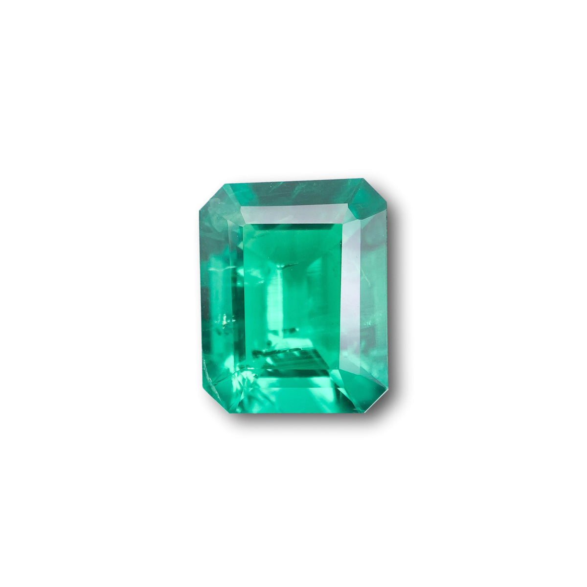 4.11ct | Step Cut Emerald Shape Lab Emerald