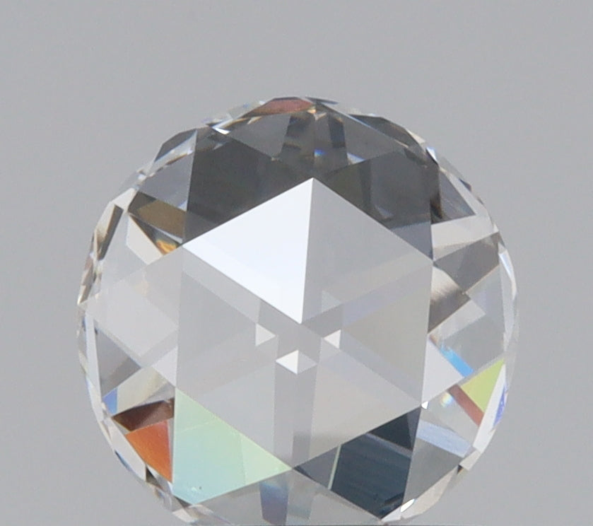 0.87ct | F/VS1 Round Shape Rose Cut Lab Diamond (IGI)
