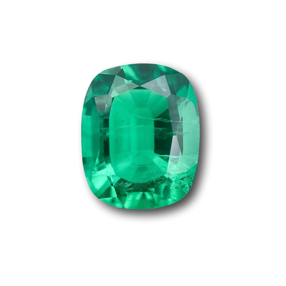 3.90ct | Brilliant Cut Cushion Shape Lab Emerald