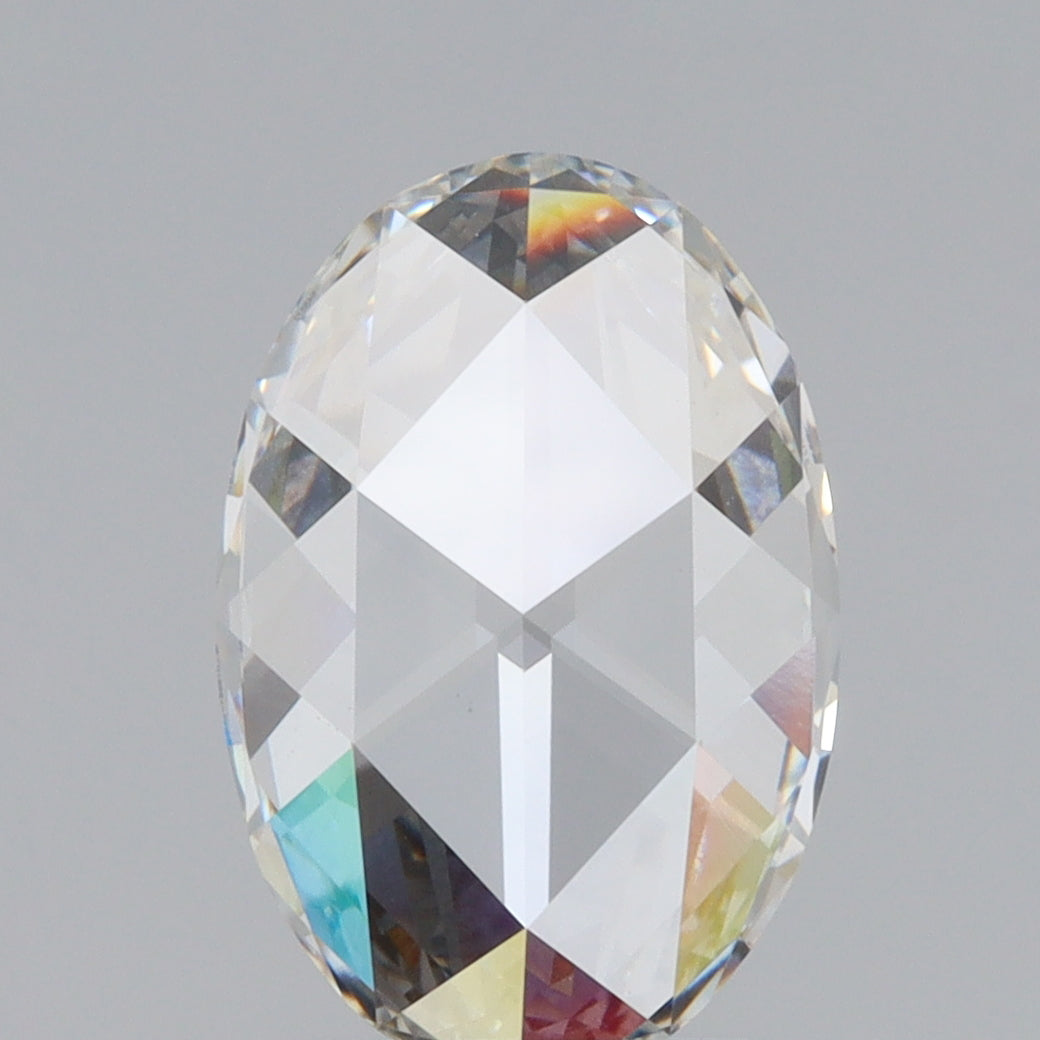 1.85ct | F/VS1 Oval Shape Rose Cut Lab Diamond (IGI)