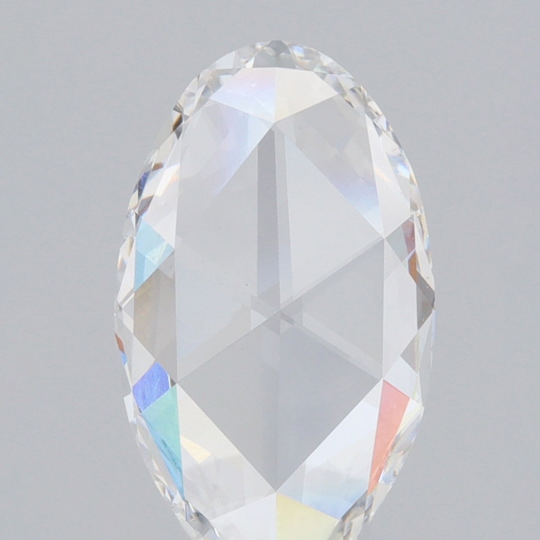 2.02ct | F/VVS2 Oval Shape Rose Cut Lab Diamond (IGI)