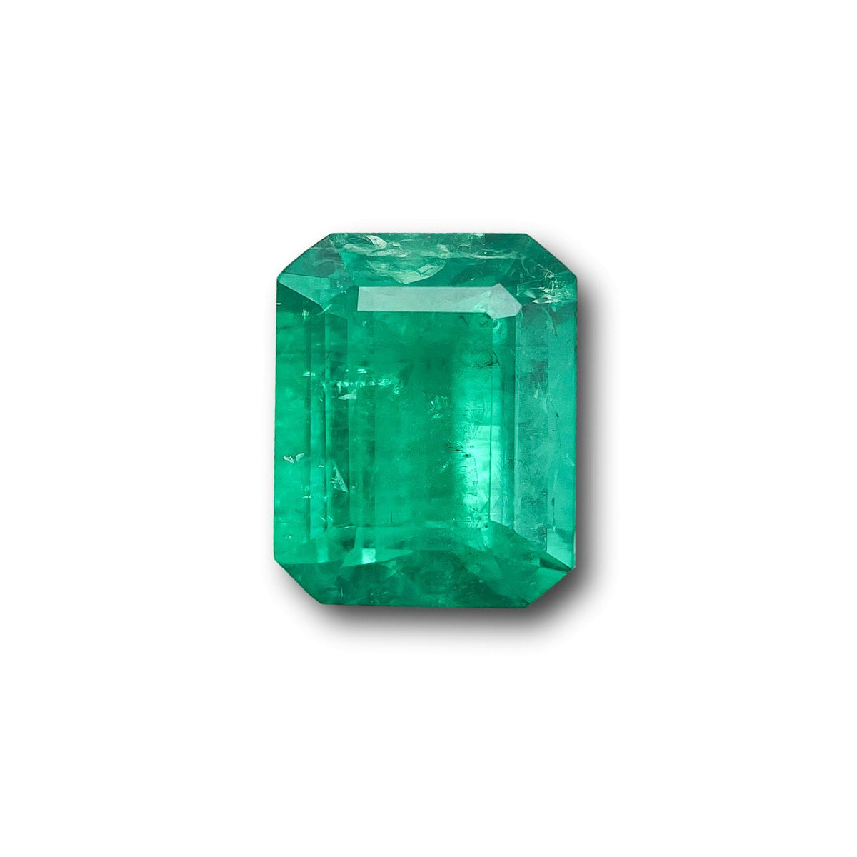 5.24ct | Step Cut Emerald Shape Lab Emerald