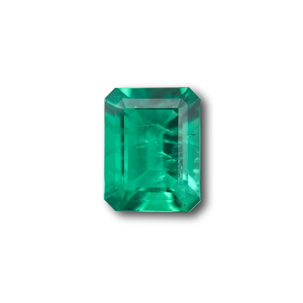 4.20ct | Step Cut Emerald Shape Lab Emerald