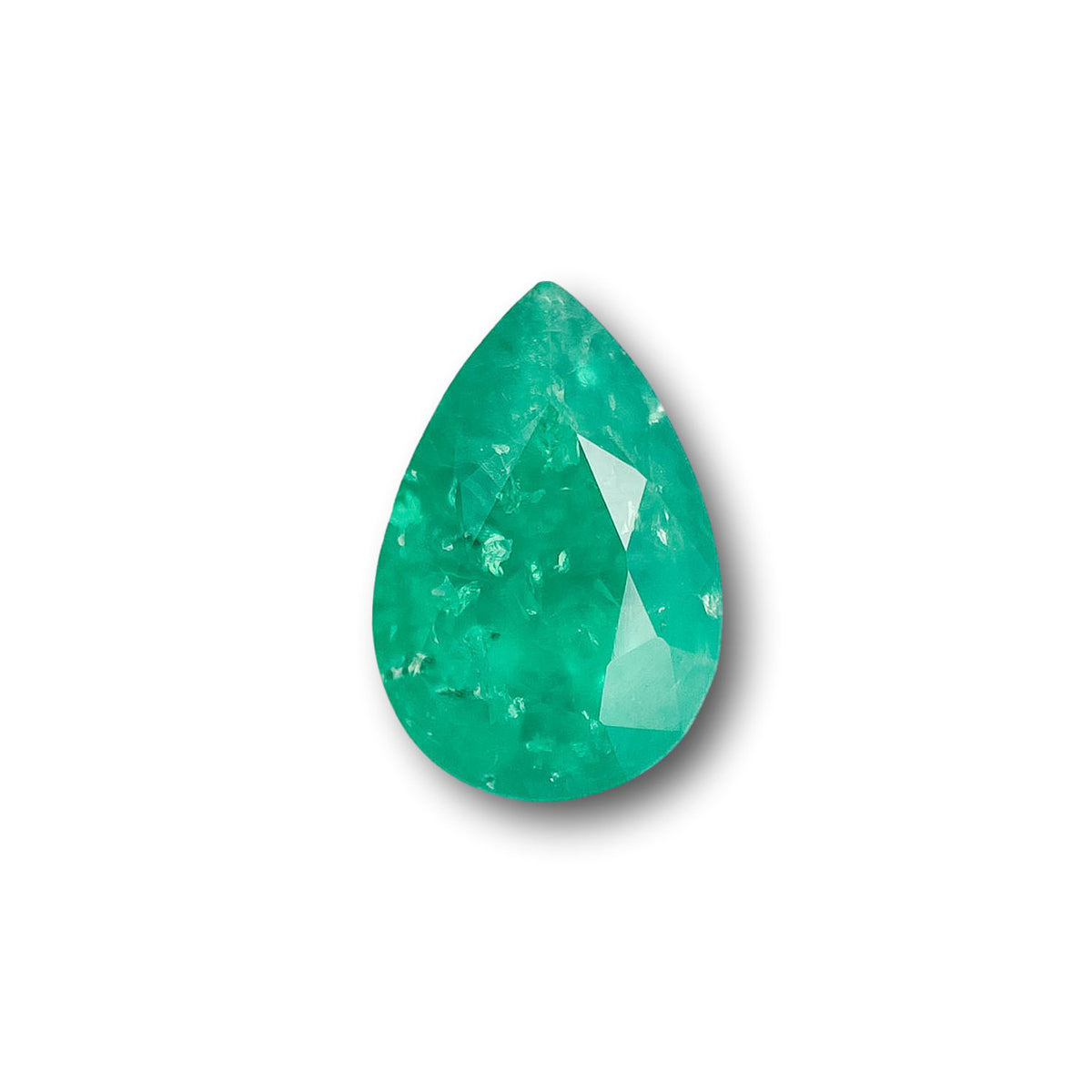 1.38ct | Brilliant Cut Pear Shape Lab Emerald