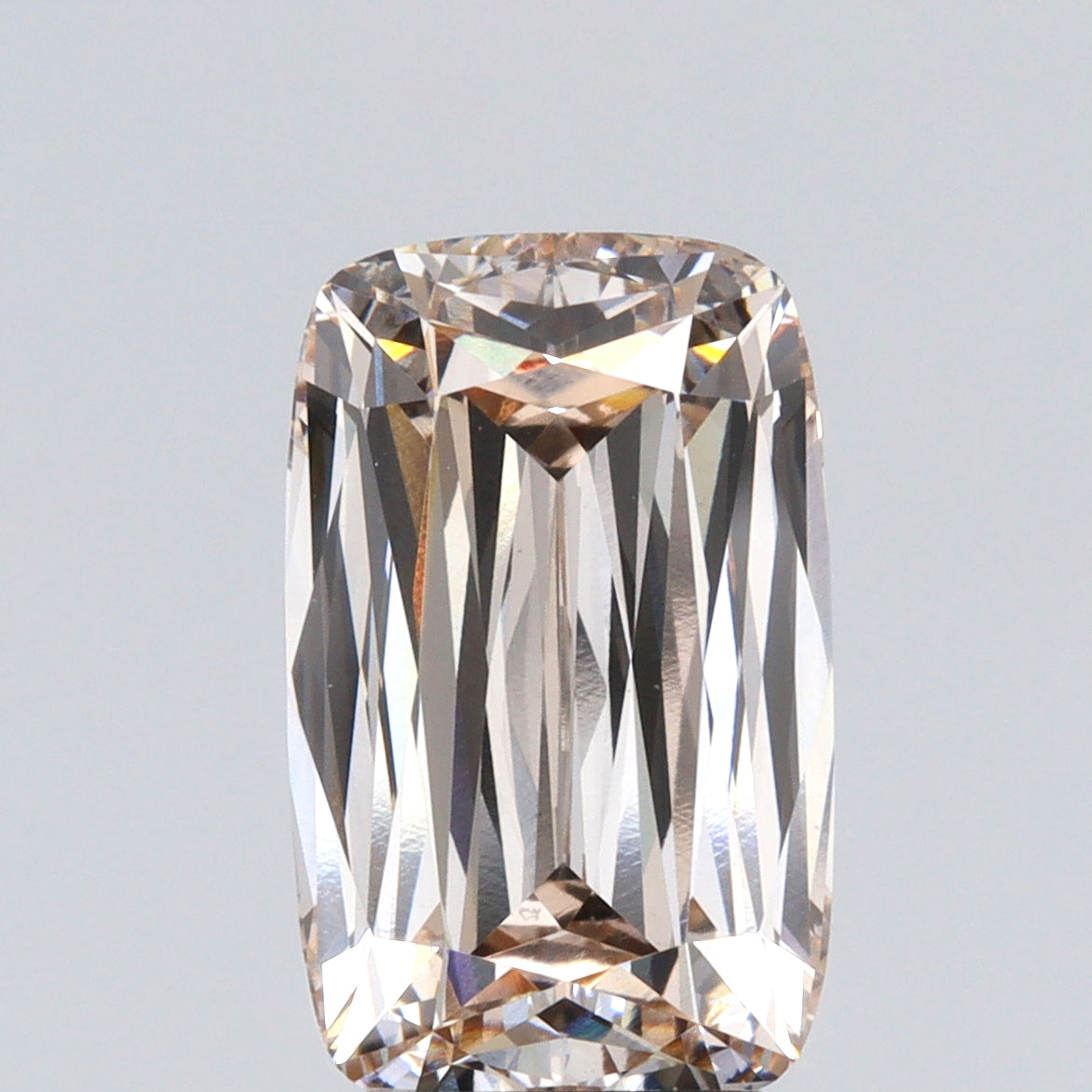 3.96ct | Q-R/VS1 Champagne Cushion Shape Lattice Cut Lab Diamond (IGI)-LITHOS Diamond