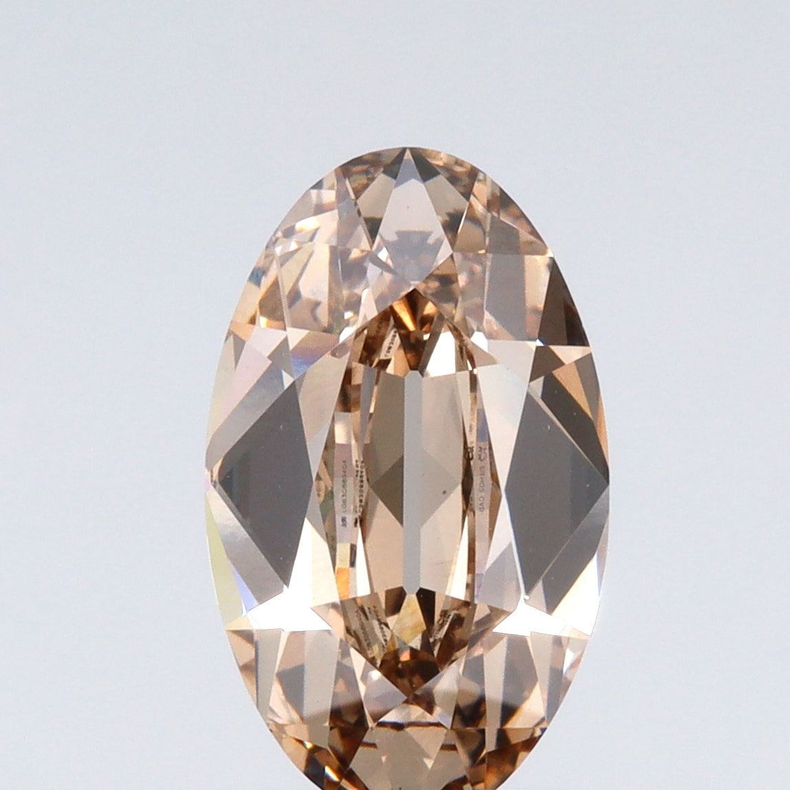 2.71ct | Fancy Light Brown/VS1 Champagne Oval Shape Old Mine Cut Lab Diamond (IGI)