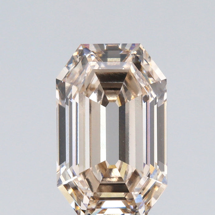 3.32ct | N/VVS2 Champagne Octagon Shape Step Cut Lab Diamond (IGI)