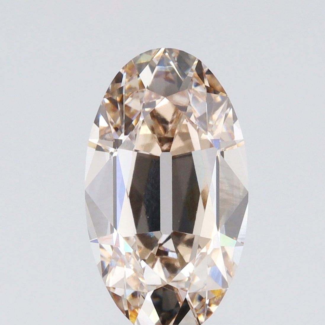 2.92ct | M/VVS2 Champagne Oval Shape Old Mine Cut Lab Diamond (IGI)