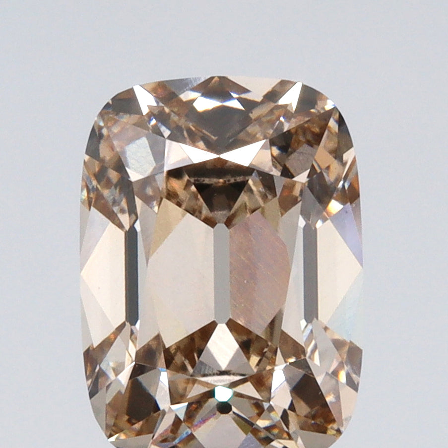 2.71ct | O-P/VS1 Champagne Cushion Shape Old Mine Cut Lab Diamond (IGI)