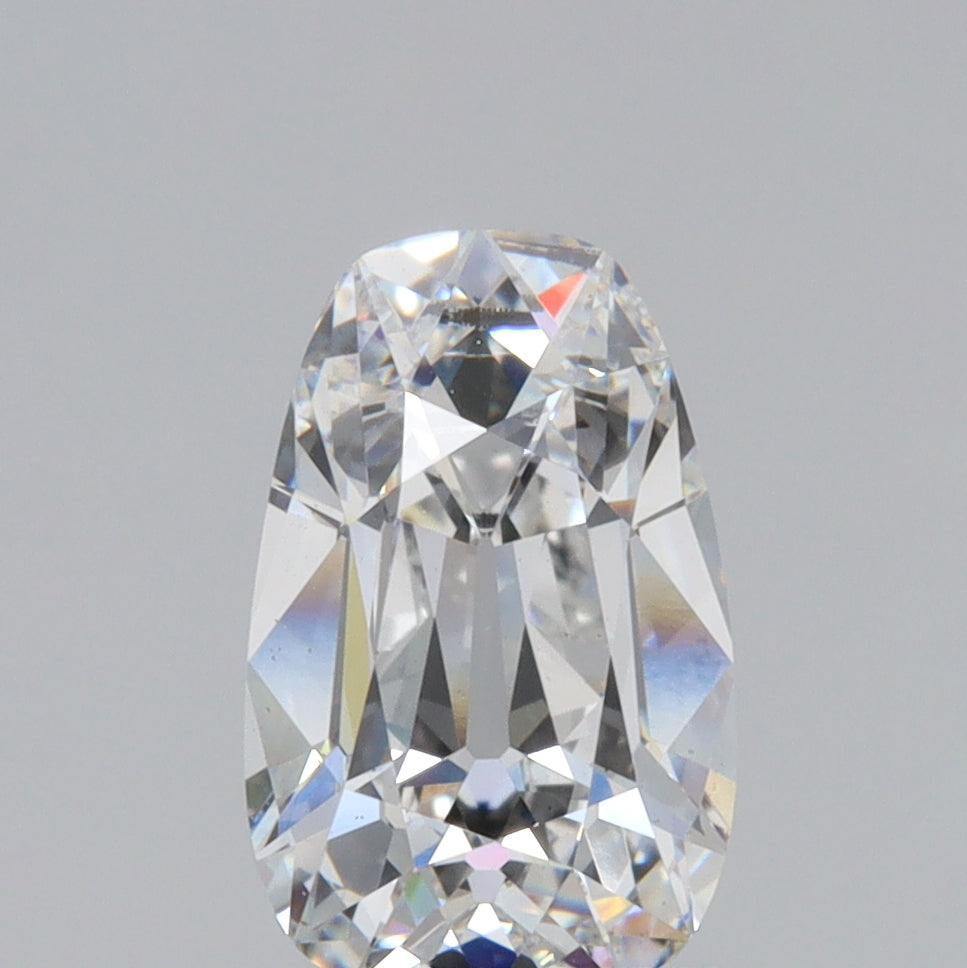 1.71ct | E/VS2 Tapered Cushion Shape Old Mine Cut Lab Diamond (IGI)-LITHOS Diamond