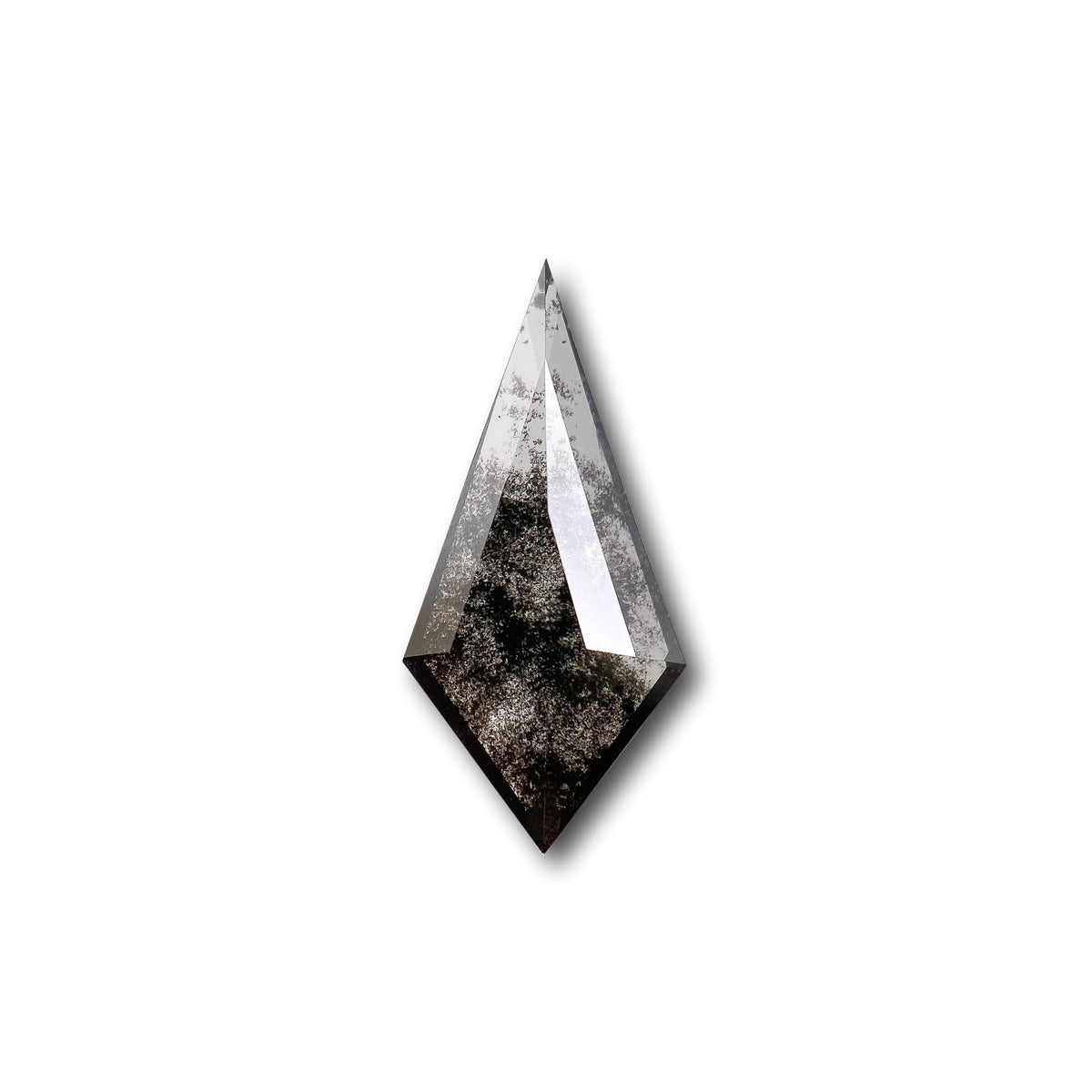 1.35ct | Salt & Pepper Kite Shape Step Cut Lab Diamond