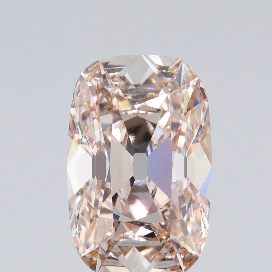 3.59ct | M/VVS2 Champagne Cushion Shape Old Mine Cut Lab Diamond (IGI)-LITHOS Diamond