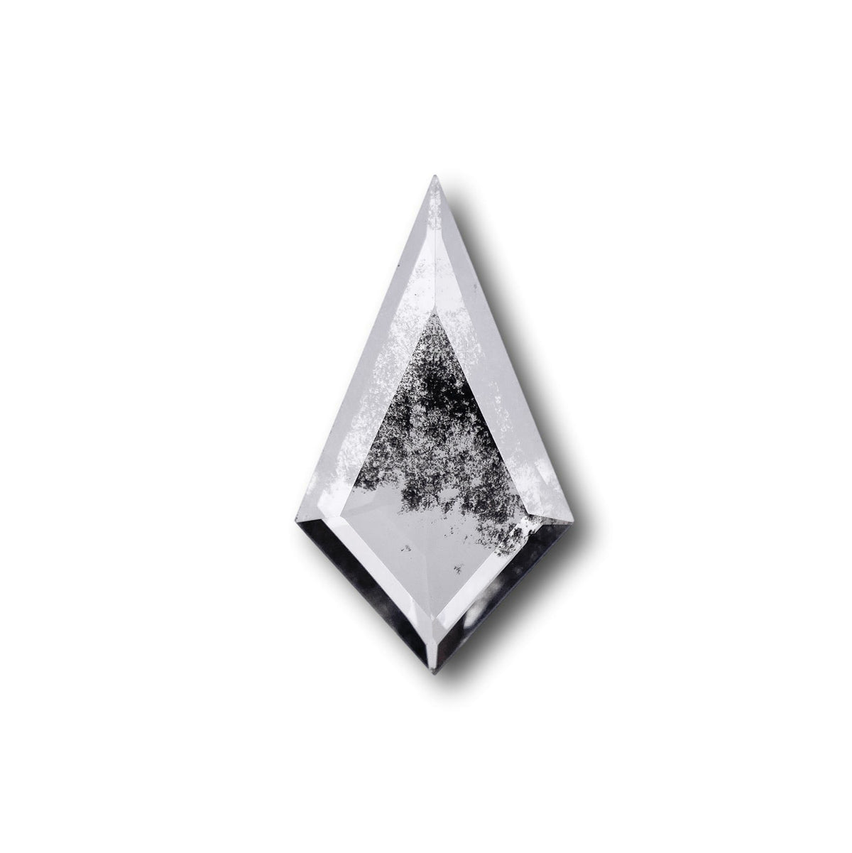 1.51ct | Salt & Pepper Kite Shape Step Cut Lab Diamond